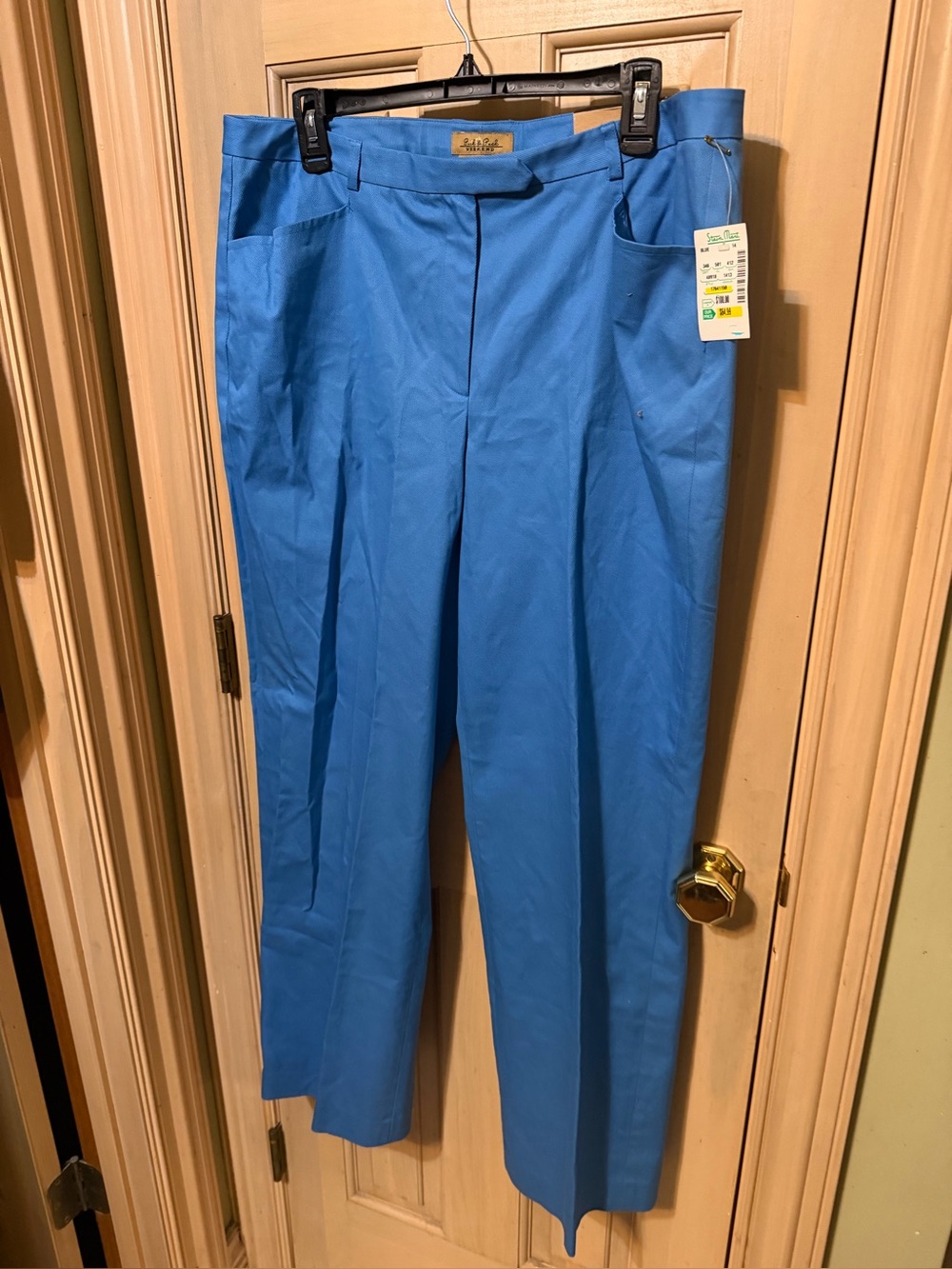 NWT Misses sz 14 Peck and Peck blue pants